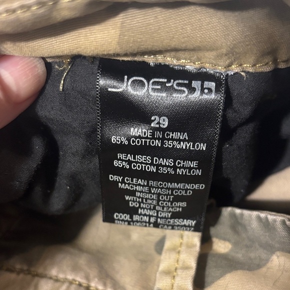 Joe's Dayna Camouflage Relaxed Slouch Boyfriend Fit Trousers Sz 29 - Picture 4 of 12